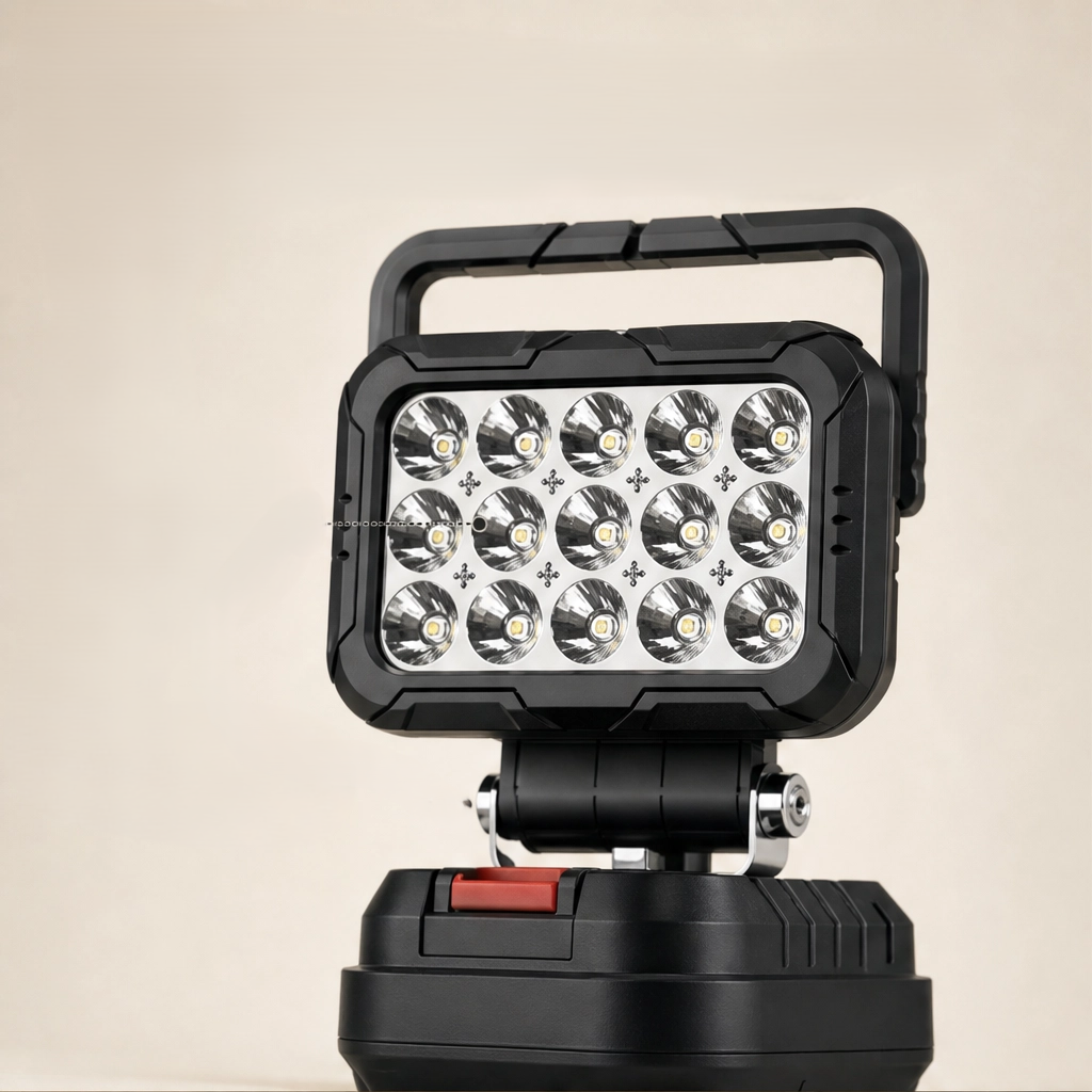 Beamcraft™ – 180° Pivoting LED Work Light with Dual USB Power Bank & Universal Battery Fit + 50% OFF