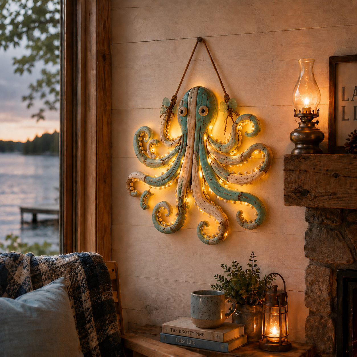 Driftlume – Warm LED Driftwood Fish Wall Decor with Remote & 8 Light Modes +50% OFF
