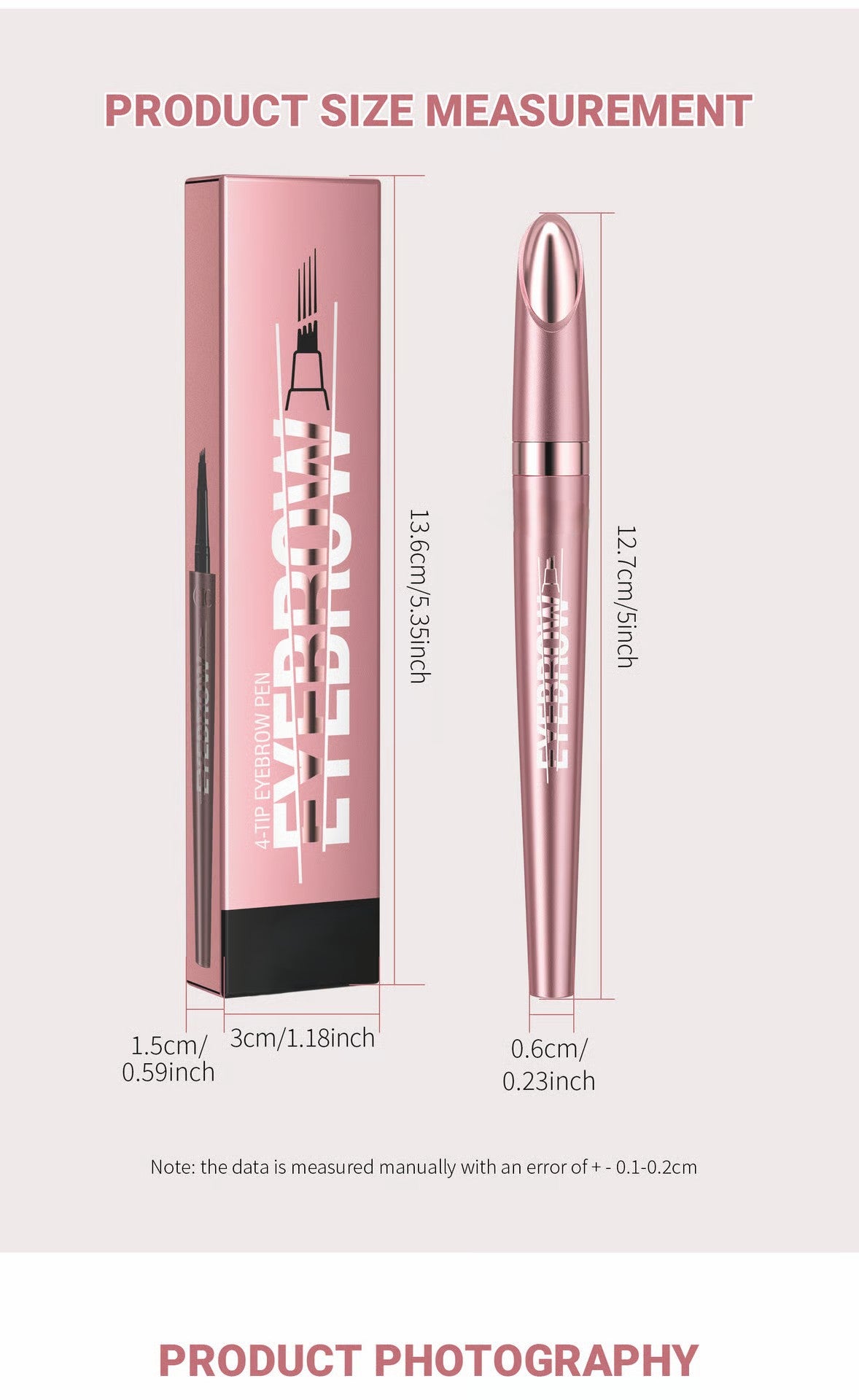 Plumara™ – Waterproof 4-Tip Micro-Fork Eyebrow Pencil for Natural Hair-Like Brows +Buy 1 Get 1 FREE