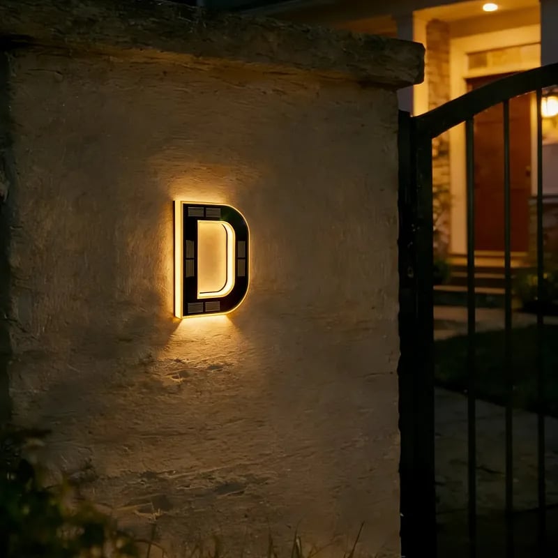 Duskmark – Solar LED House Numbers, 9-Inch Waterproof Address Light + 50% OFF