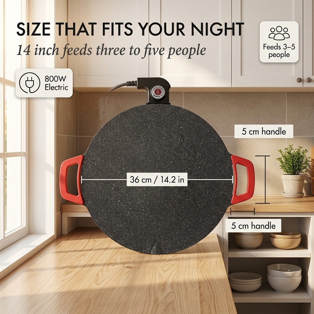 Searstone™ – Smokeless Indoor Electric Griddle | Non-Stick Stone Coating | 14" & 16" | Korean BBQ, Pancakes, Steaks + 50% OFF