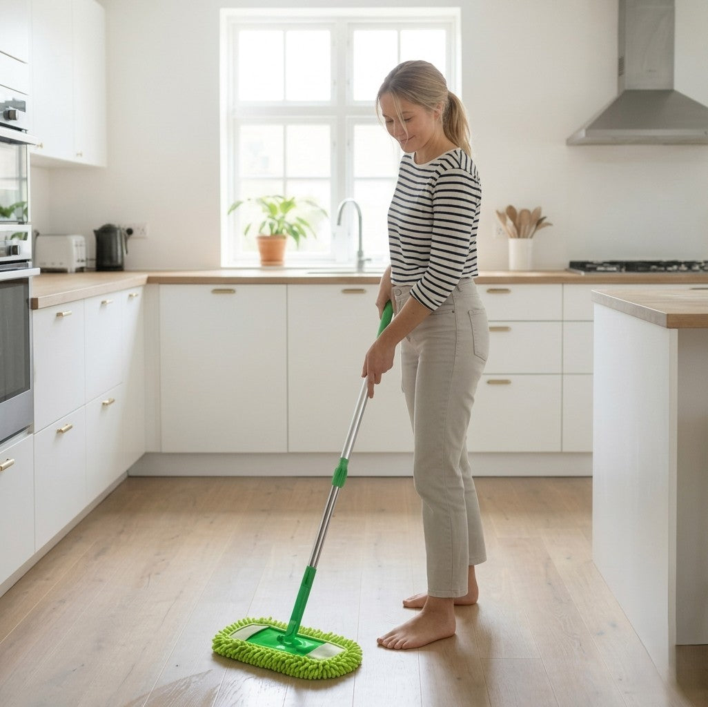 Gripwell™ – Reusable Chenille Microfiber Mop Pads for Swiffer Sweeper + Buy 2 Get 2 FREE