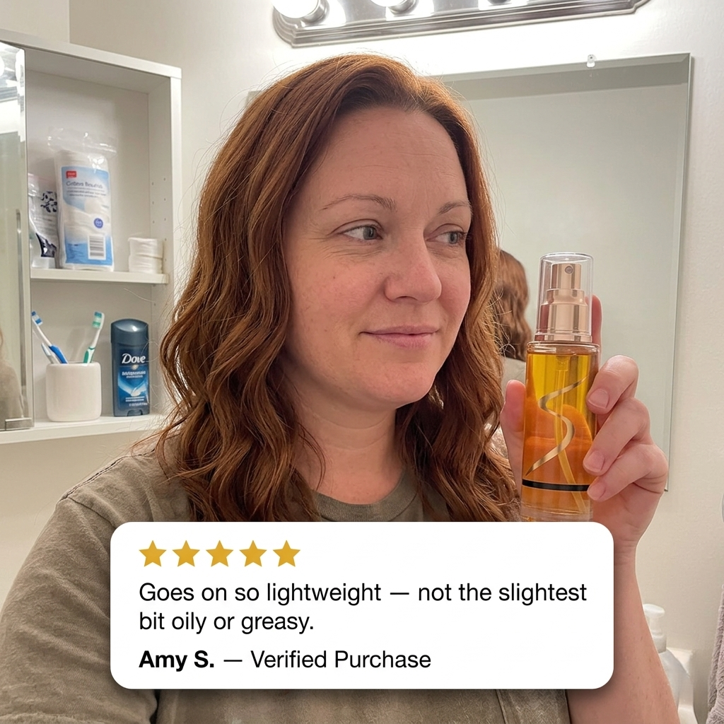 Velsheen™ – Lightweight Anti-Frizz Hair Oil Serum Spray +50% OFF