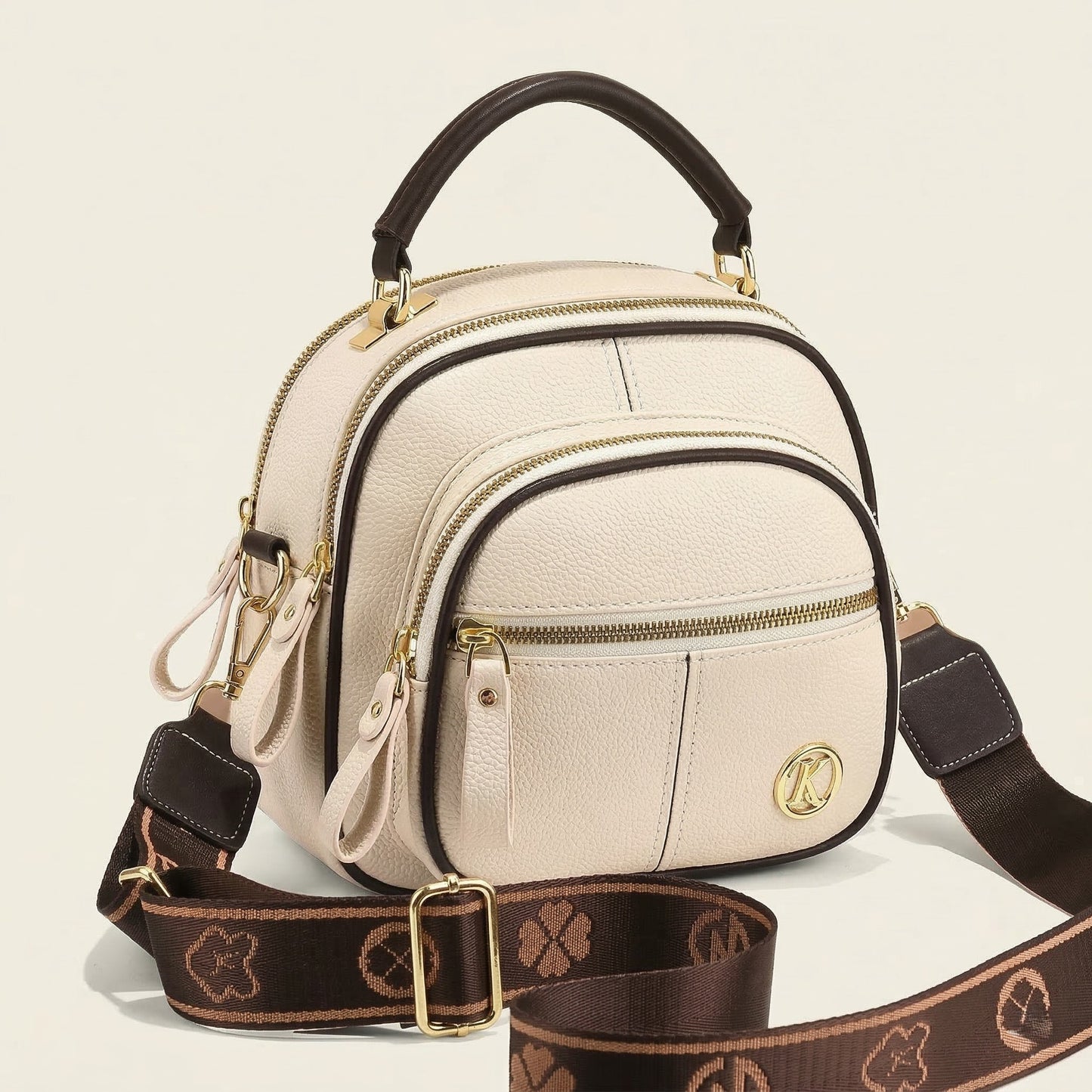 Velaine™ – 5-Compartment Dual-Carry Leather Crossbody Bag +50% OFF