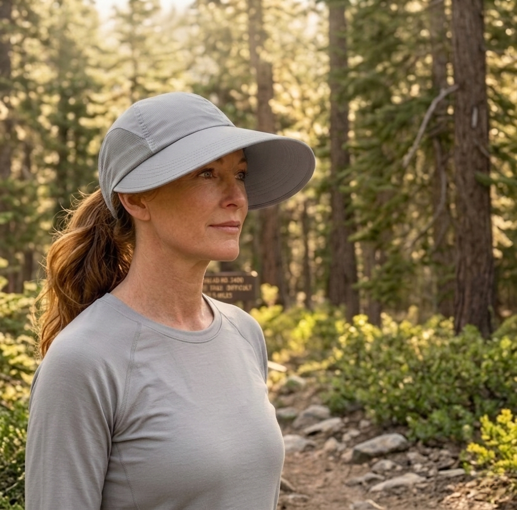 Canopy™ – Wide Brim UV Sun Hat for Women, Open Top Ponytail Friendly, Quick Dry + 50% OFF