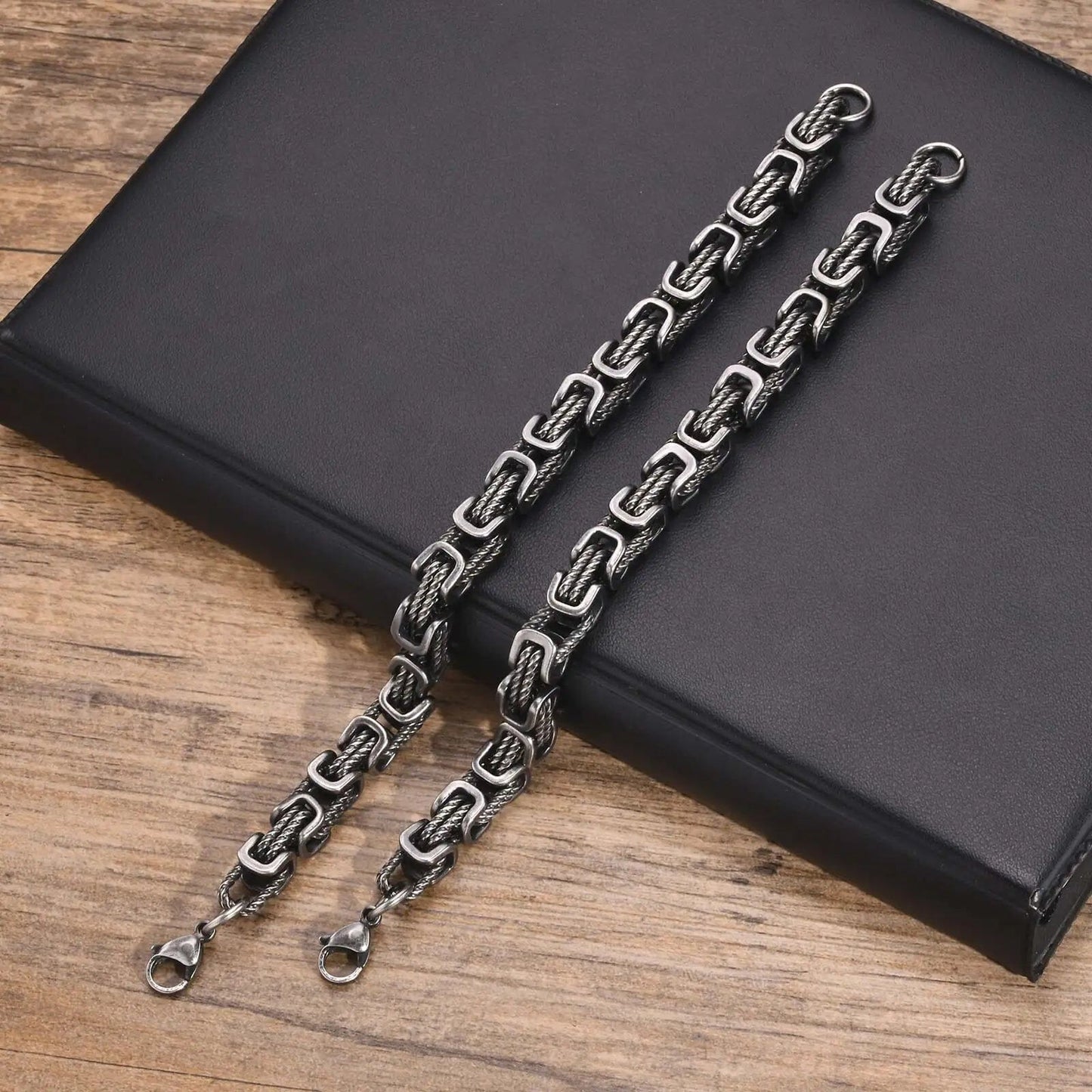 Temper™ – 8mm Braided 316L Stainless Steel Bracelet for Men + 50% OFF