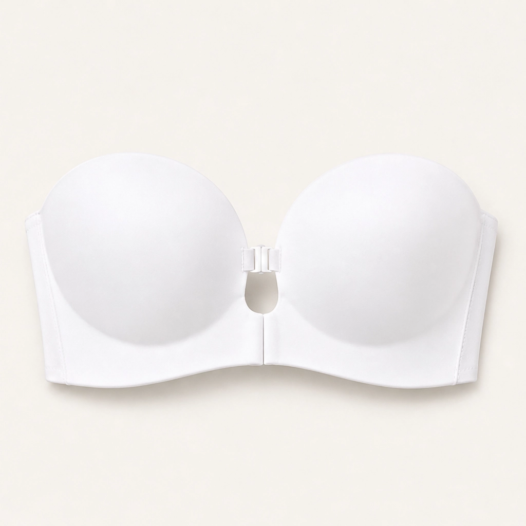 Sculptelle™ – Strapless Front-Closure Push-Up Bra with Multi-Way Straps + 50% OFF
