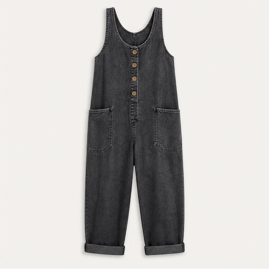Velinne™ – Breathable Wide-Leg Sleeveless Jumpsuit with Deep Pockets + 50% OFF