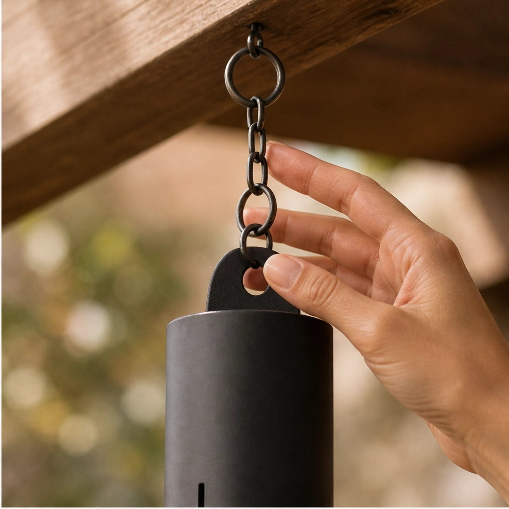 Vesperbell – Handcrafted Deep-Tone Steel Garden Bell Windchime + 50%