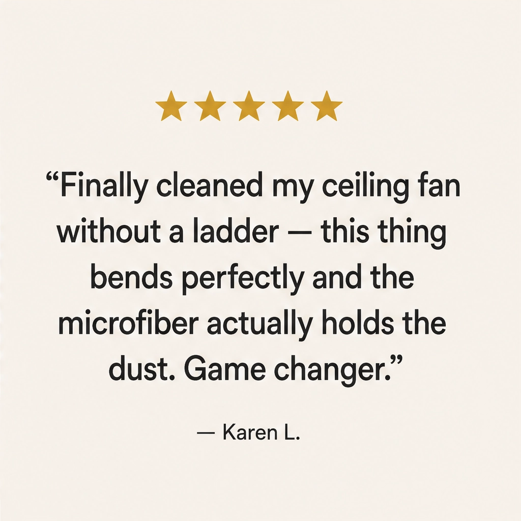 Reachly™ – Bendable Reusable Dust Brush for Fans, Blinds, Vents & Cars + 50% OFF