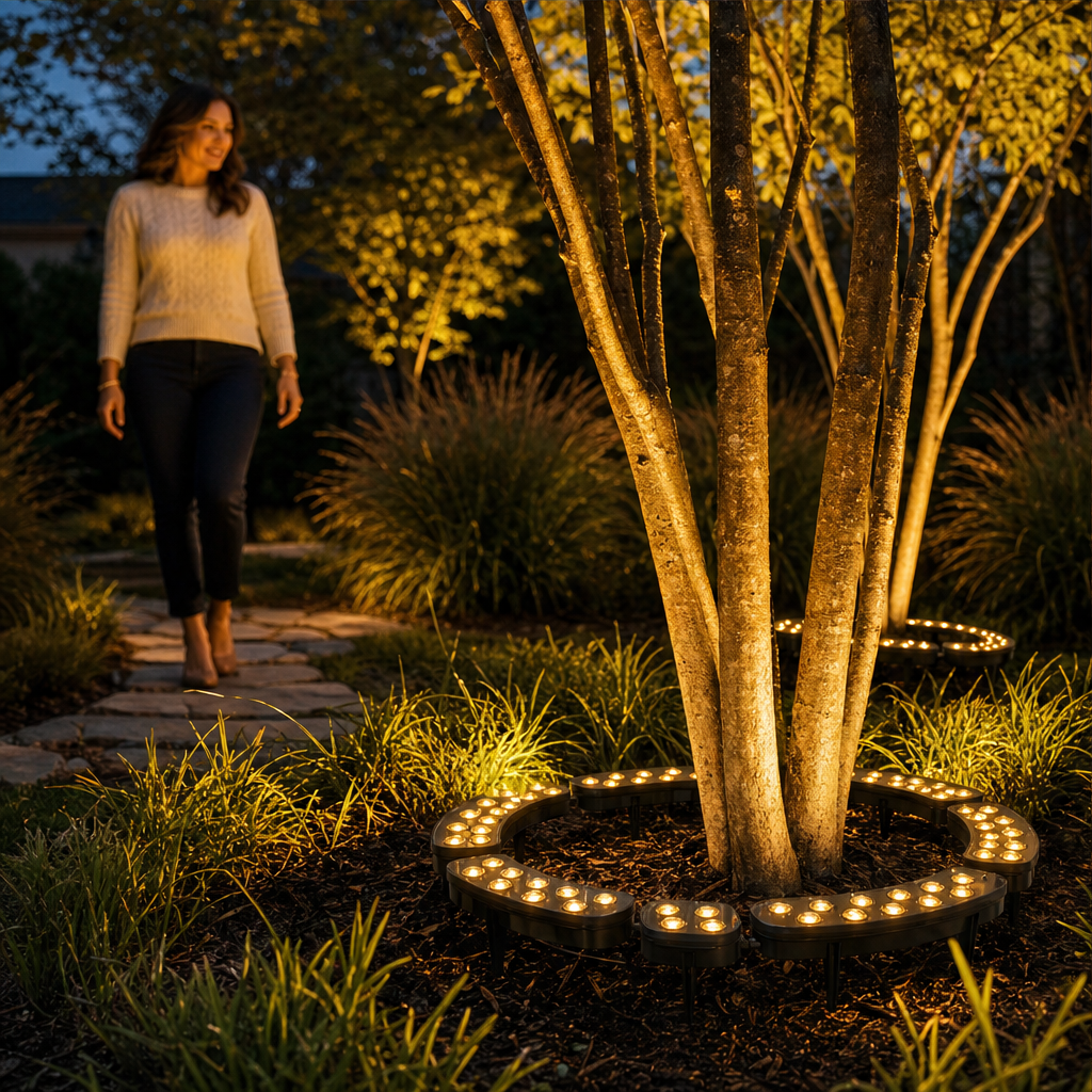 Haloglen – Solar 360° Ring Tree Lights, Weatherproof LED Glow + 50% OFF lifestyle