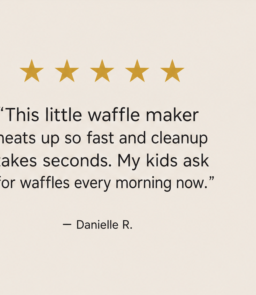 Waffora – Compact Non-Stick Mini Waffle Maker + 50% OFF detail