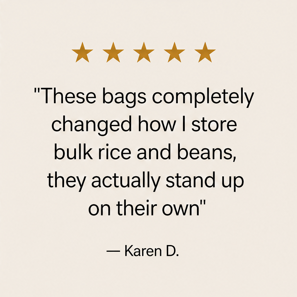 Stowvale – Leakproof Stand-Up Spout Pantry Storage Bags (5-Pack) + 50% OFF detail