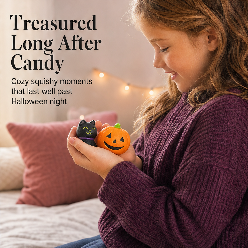 Boonest – 50pc Halloween Mochi Squishy Toys, Party Favour Set + 1+1 FREE features