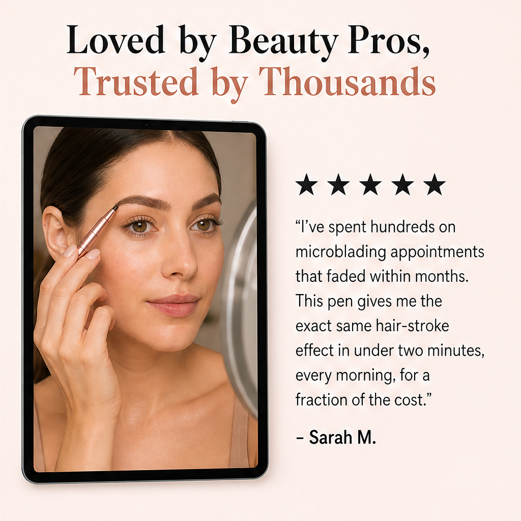 Browvelle – 4-Prong Micro-Fork Tip Waterproof Eyebrow Pencil + 1+1 FREE detail