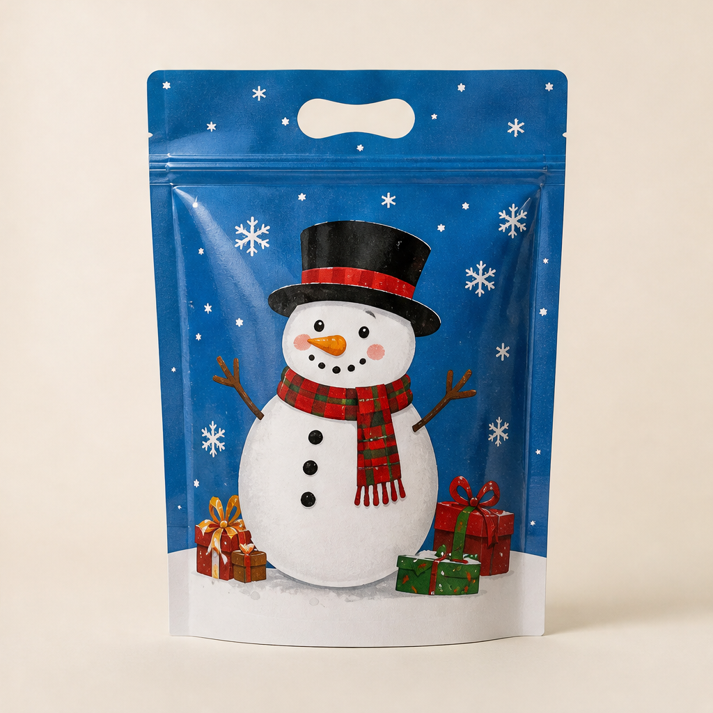 Yulehaven – Self-Standing Double-Zip Christmas Treat Bags + 50% OFF Blue