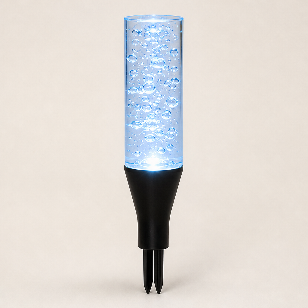 Lumoglow – Solar Bubble Crystal IP65 Weatherproof Pathway Lights + 50% OFF Blue