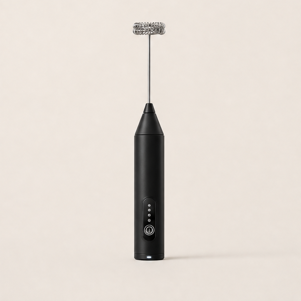 Frothwick – 3-Speed Rechargeable Milk Frother & Drink Mixer + 50% OFF Black