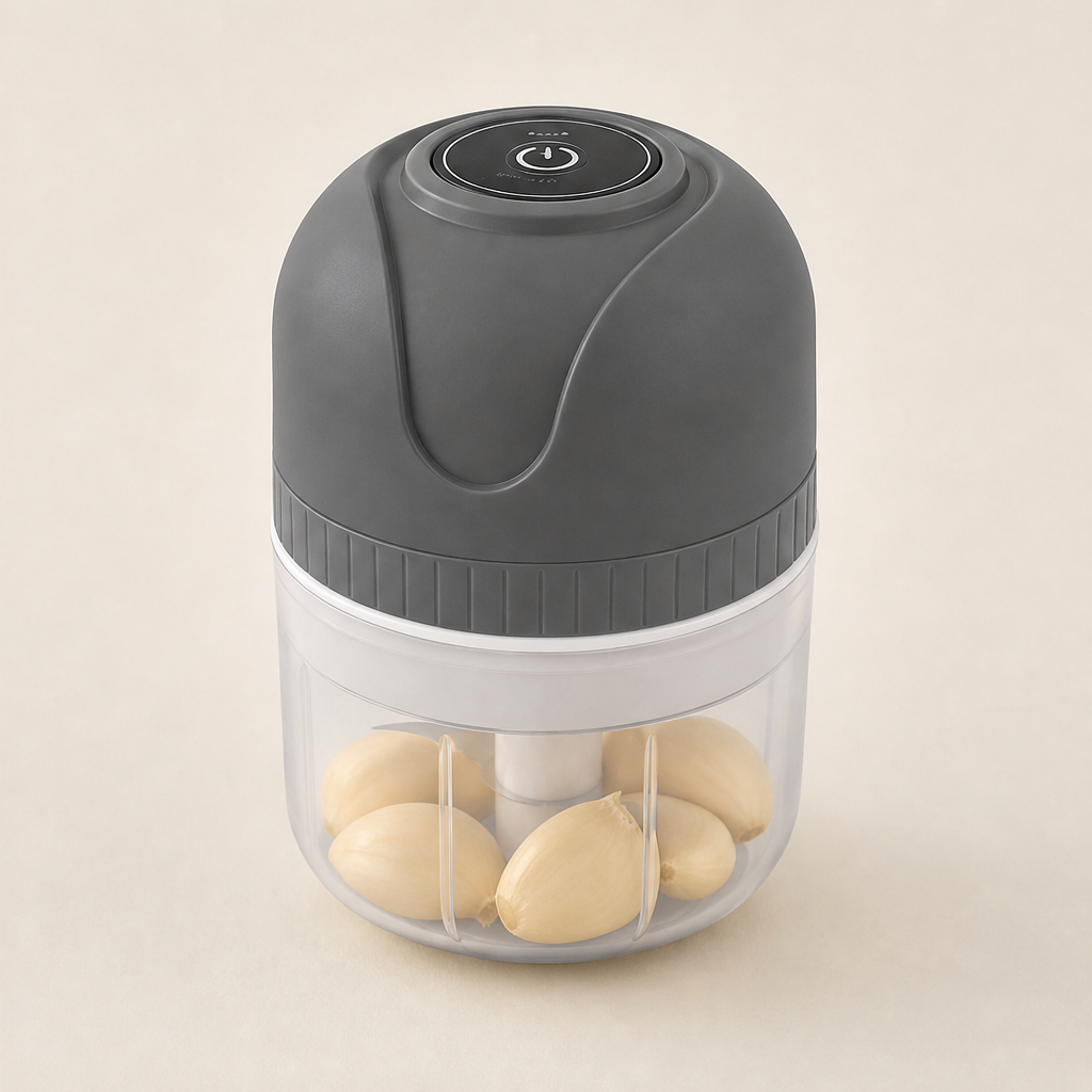 Mincera – USB Rechargeable One-Touch Electric Garlic Grinder + 50% OFF Grey