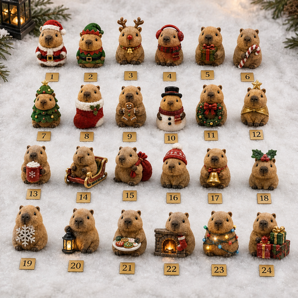 Capybloom – 24-Day Capybara Charm Blind Box Advent Calendar + 50% OFF lifestyle