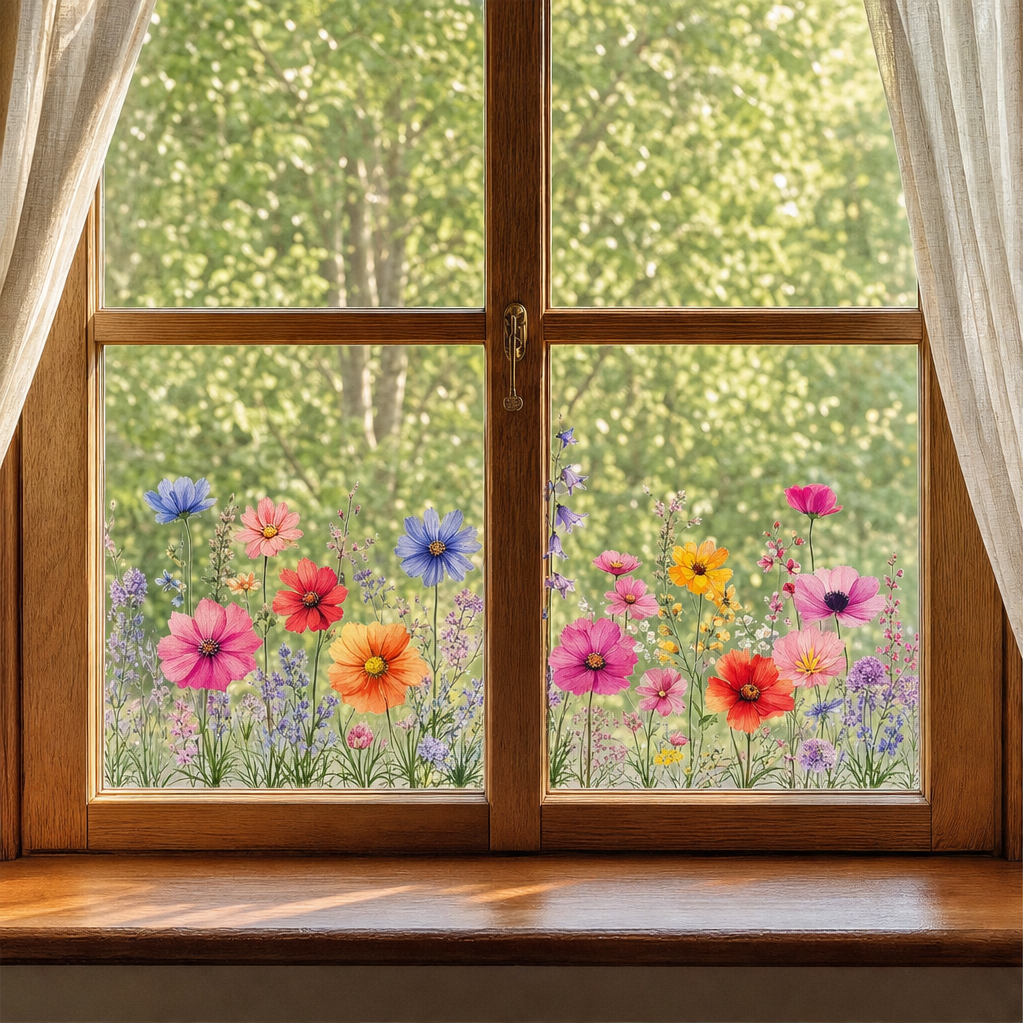 Petalglass – Static Cling Bluebell & Wildflower Window Decals + 50% OFF lifestyle