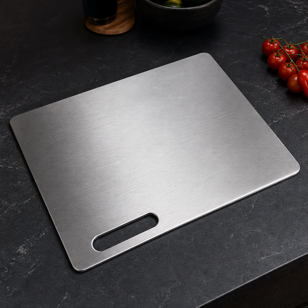 Steelbury – Hygienic Double-Sided Stainless Steel Chopping Board + 50% OFF lifestyle