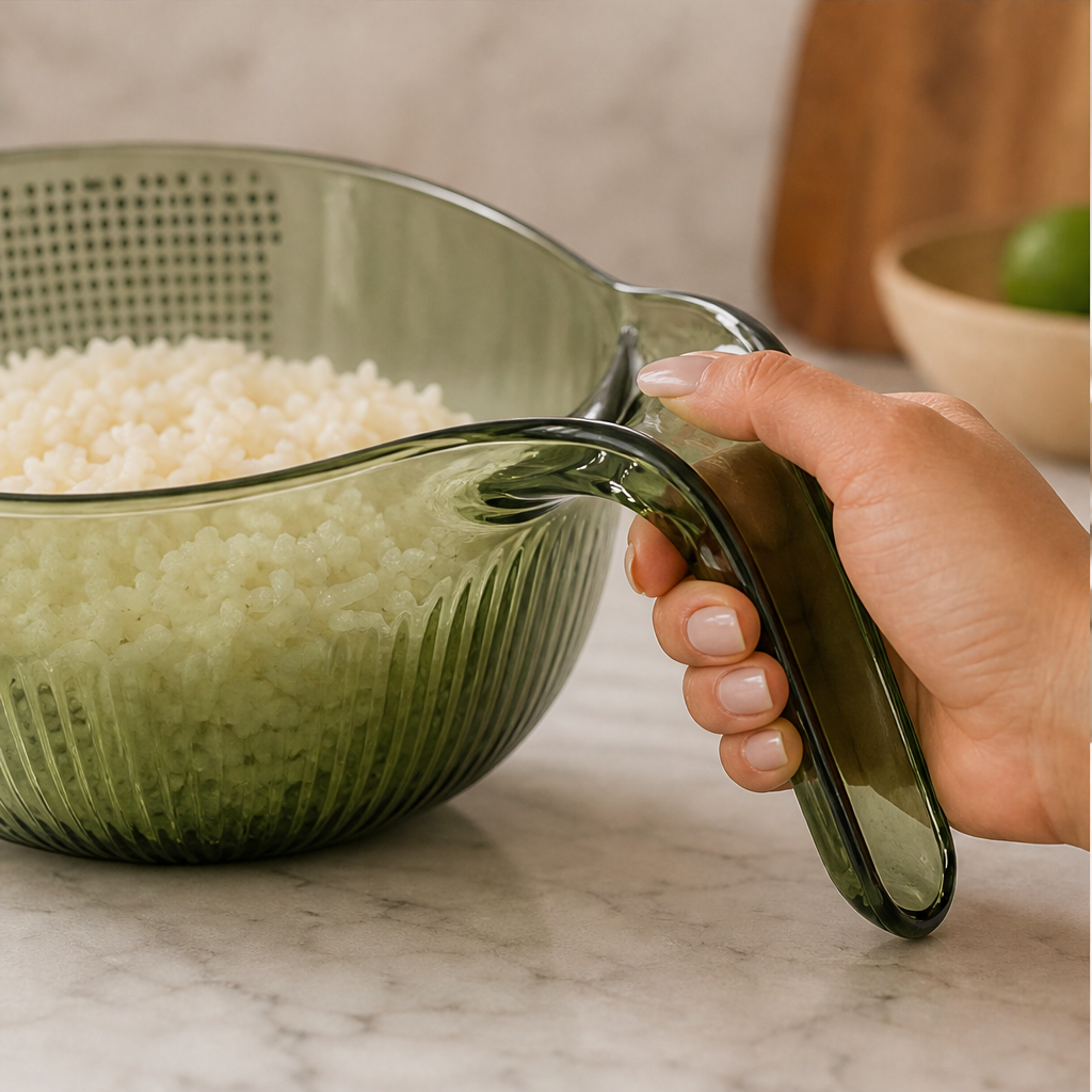 Rillow – 2-in-1 Wash, Strain & Pour Kitchen Colander Bowl + 50% OFF lifestyle