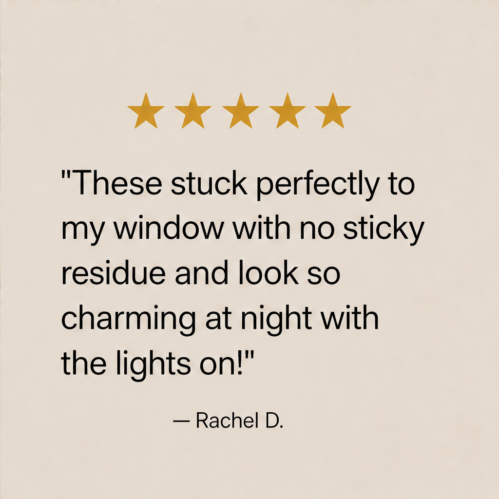 Glasswick – Static Cling Christmas Village Window Sticker Set + 50% OFF detail