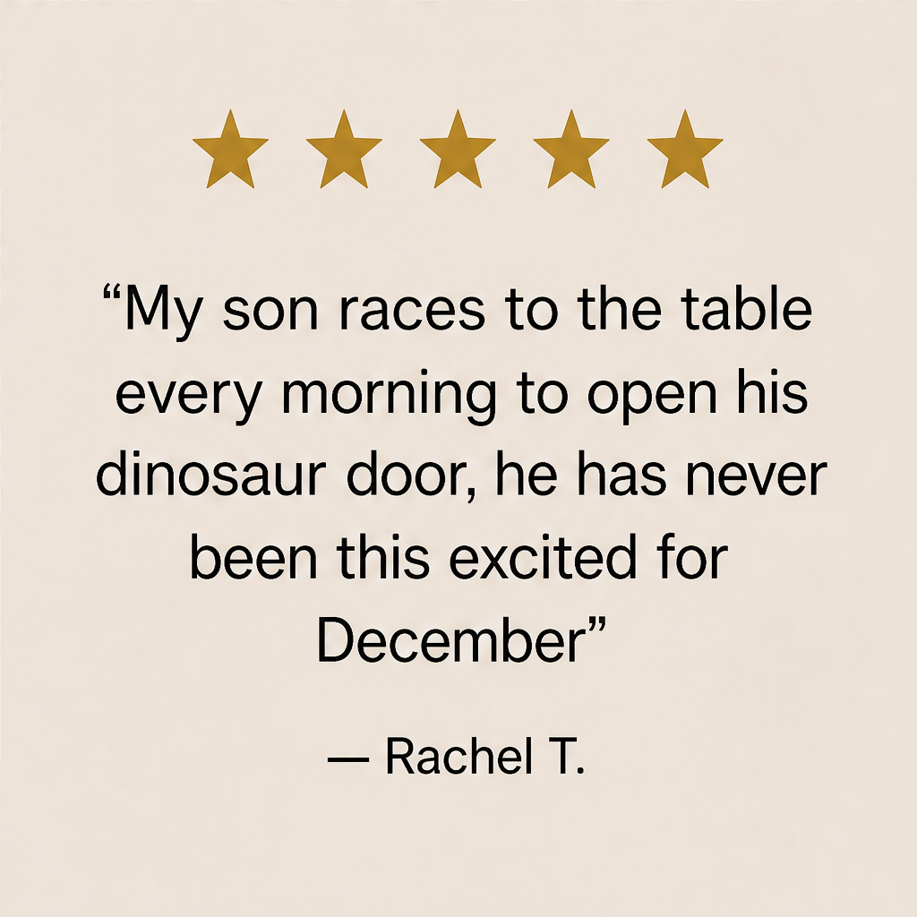 Rexwick – 24-Door Dinosaur Countdown Advent Calendar + 50% OFF detail