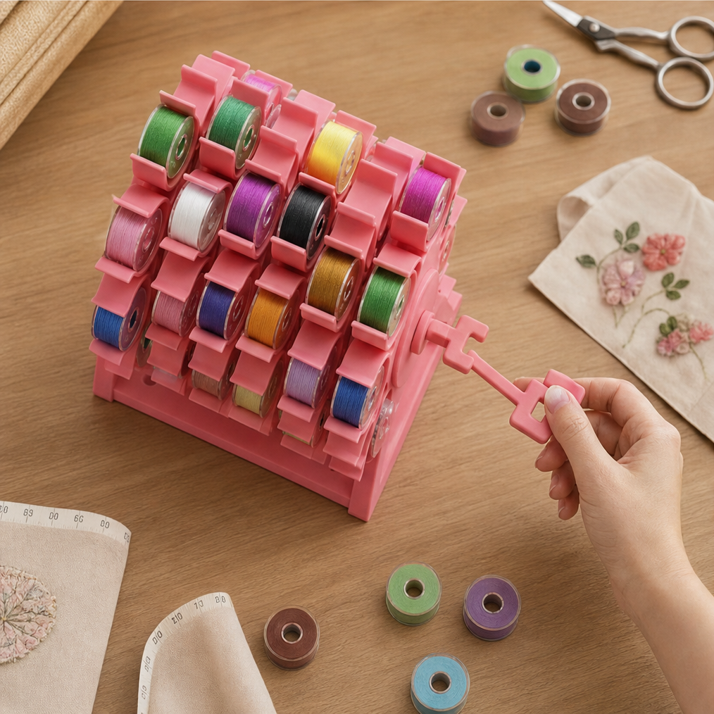 Spoolwick – Rotating 60-Spool Locking Thread Organizer + 50% OFF lifestyle