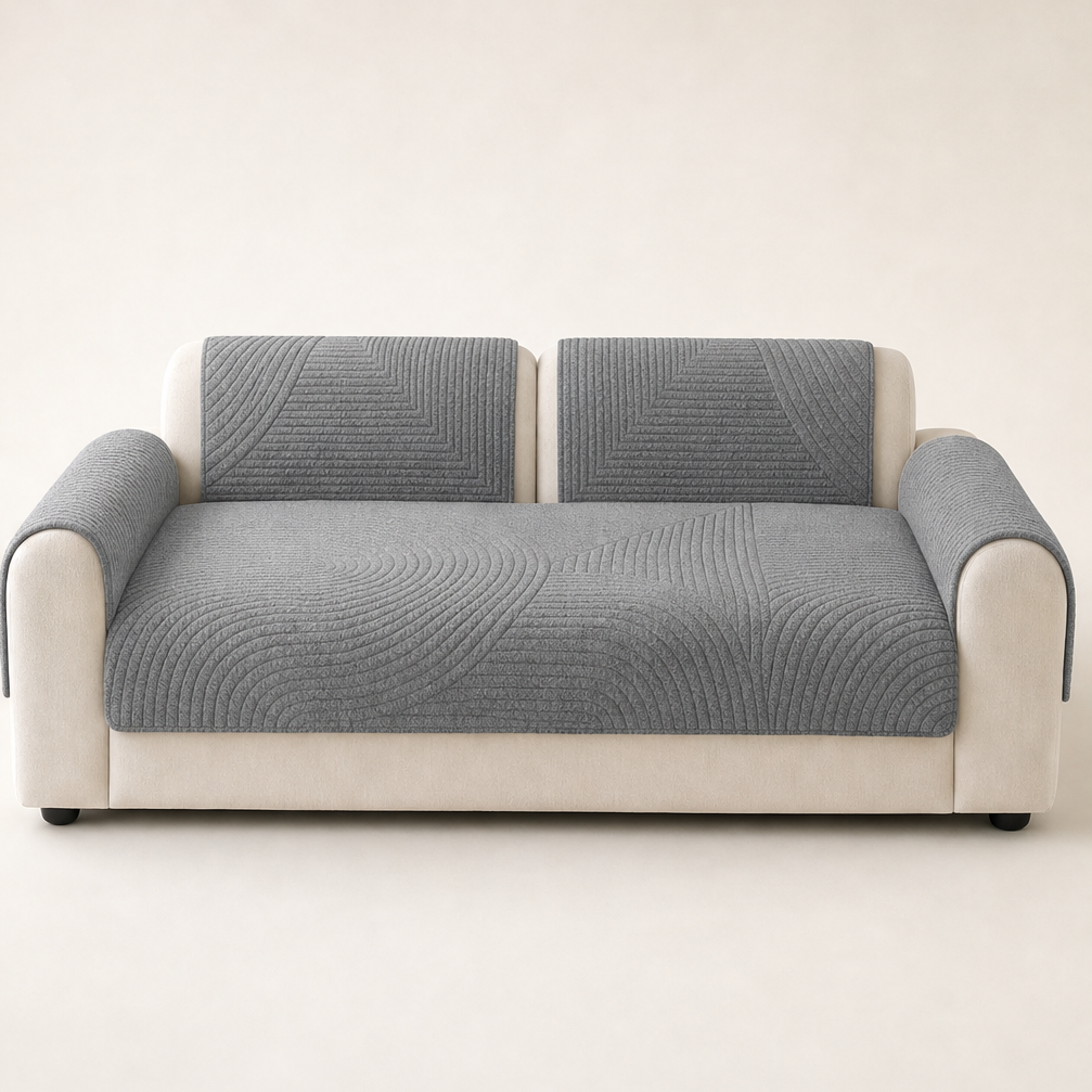 Hearthgrip – Non-Slip Silicone Backed Sofa Cushion Cover + 50% OFF Grey