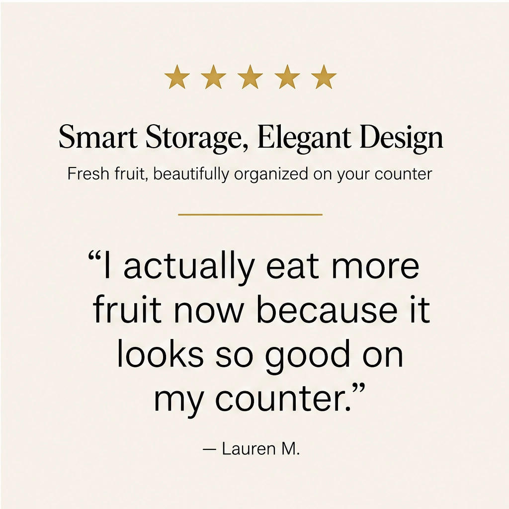 Grovely™ – Stackable Bamboo Multi-Tier Fruit Basket & Countertop Organizer + 50% OFF