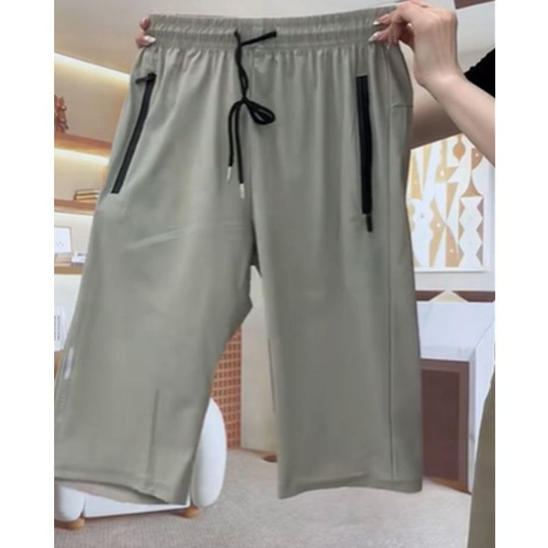 Stridelle™ – Quick-Dry Stretch Capri Leggings with Zip Pockets + 50% OFF