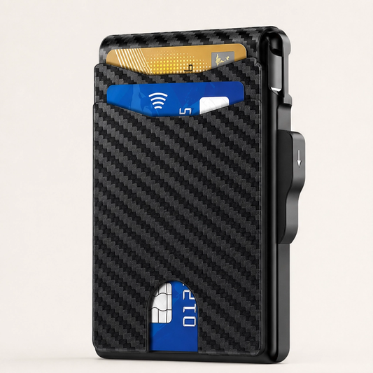 Vaultan – RFID-Blocking Pop-Up Card Wallet with Tracker Pocket + 50% OFF