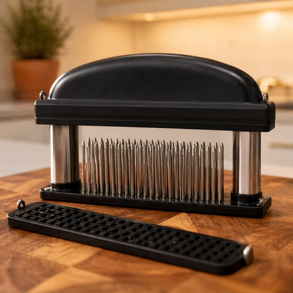 Searcraft™ – 48-Blade Spring-Loaded Meat Tenderizer with Safety Cover + 50% OFF