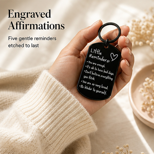 Mettle – Engraved Inspirational Quote Stainless Steel Keychain - Buy 1 +1 FREE