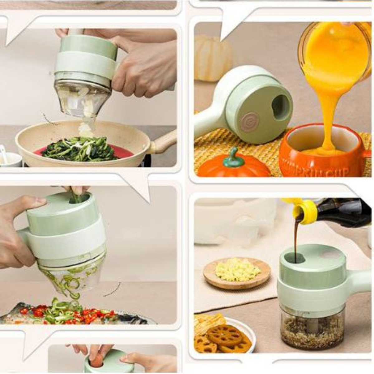 The KitchenCommand 4-in-1 Chopper - Cut, Clean, and Mince 80% Faster + 50% OFF