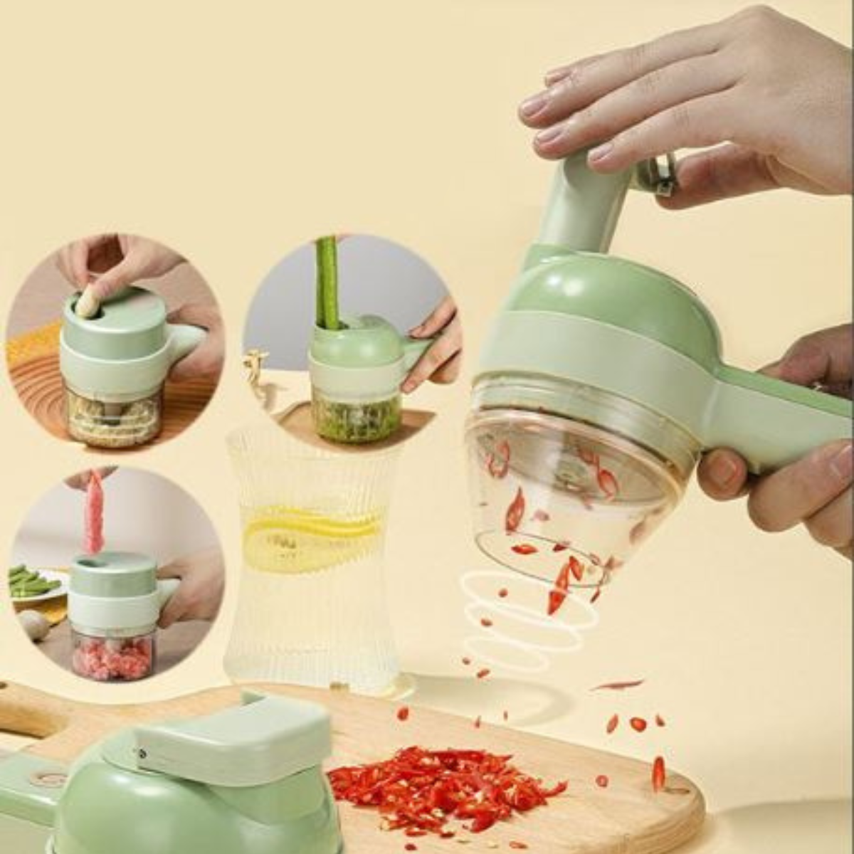 The KitchenCommand 4-in-1 Chopper - Cut, Clean, and Mince 80% Faster + 50% OFF