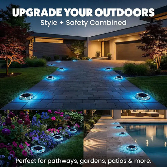 Glowmere™ – Solar Mosaic Pathway Lights with Auto Dusk-to-Dawn Sensor + 50% OFF
