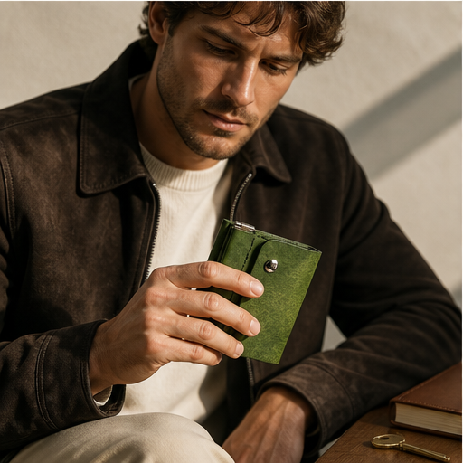 Bridleworth – Handmade Full-Grain Leather Trifold Wallet with Coin Pouch +50% OFF