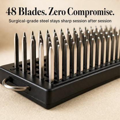 Searcraft™ – 48-Blade Spring-Loaded Meat Tenderizer with Safety Cover + 50% OFF
