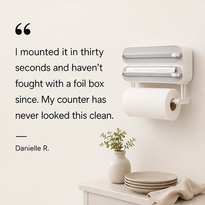 Kliven – Magnetic Wrap Cutter & Paper Towel Holder for Fridge + 50% OFF