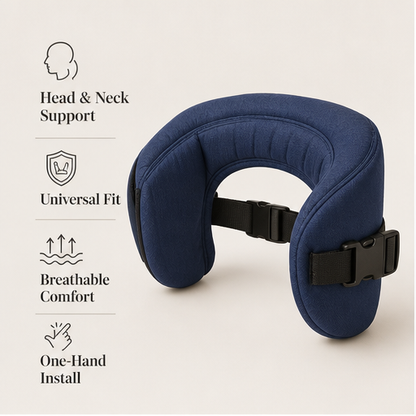 Lullport – Adjustable Travel Sleep Headrest Band for Planes, Trains & Road Trips + 50% OFF