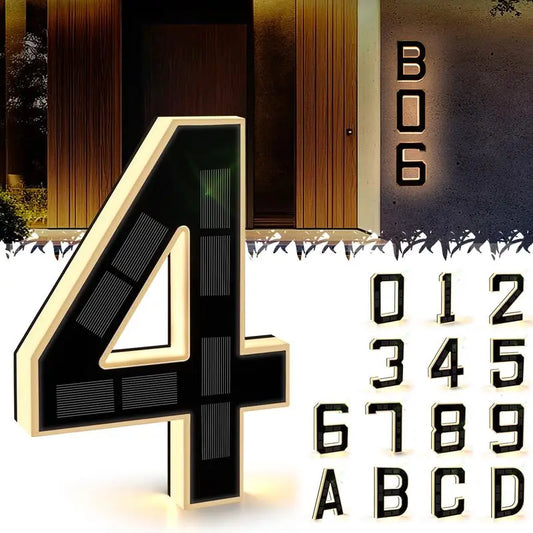 The SolarGlow Address Sign - Be Seen, Be Safe + 50% OFF
