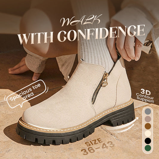 The Effortless Zip Boot - Stylish, Water-Resistant, and Anti-Slip + 50% OFF