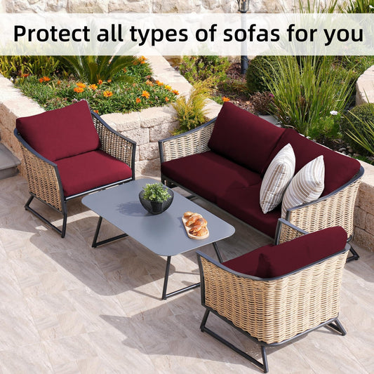 Verandale – Stretch Slip-On Patio Cushion Covers, Zipper-Free Snug Fit + 50% OFF
