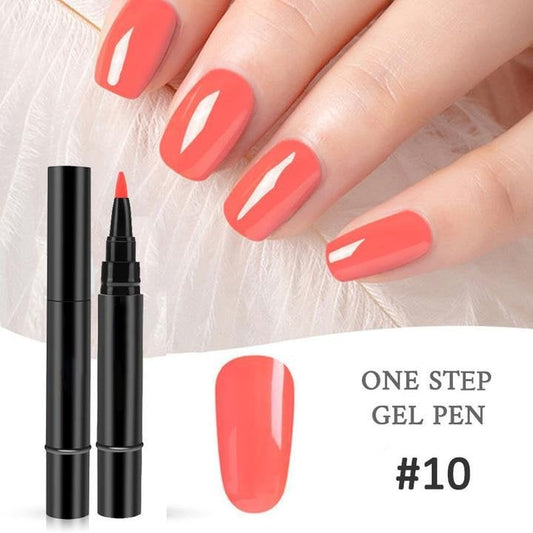 Glazelle – 18-Color One Step Gel Nail Pen Set with Mini UV Lamp +Bu 1 Get 1 FREE