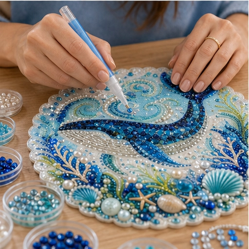 Pearlcove – DIY Ocean Pearl Art Kit, Ready-to-Hang Coastal Ornament + 50% OFF