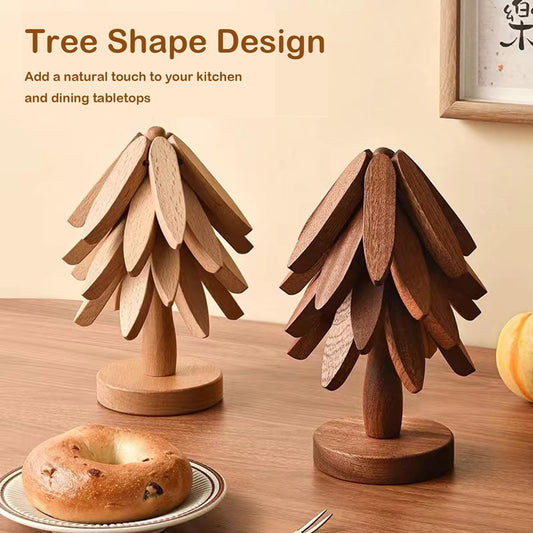 The TimberBloom Trivet - Stores Like a Christmas Tree, Protects in Style + 50% OFF