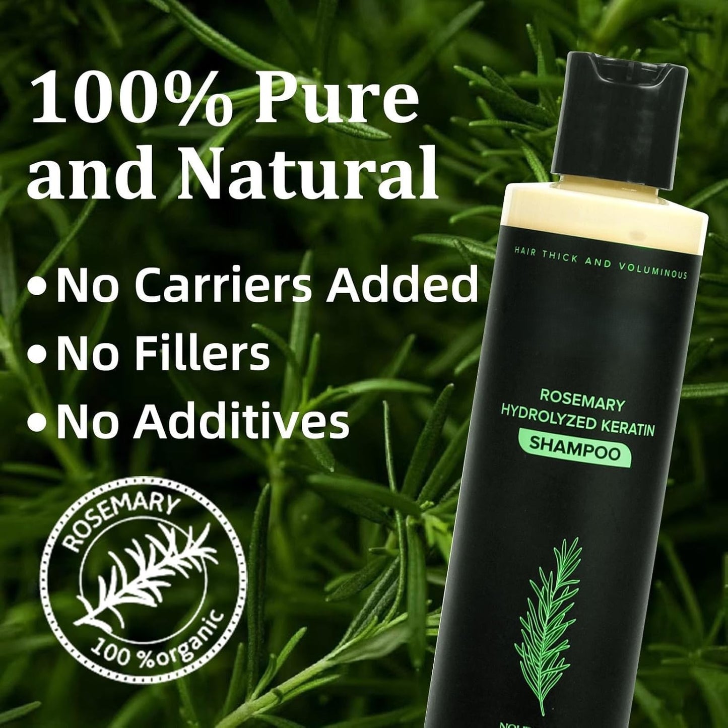 The TheraGrow Rosemary Shampoo - Visible Thickness, 98 % Less Fallout +50% OFF